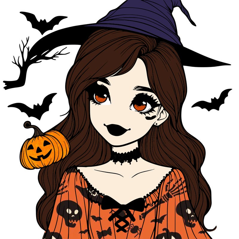 halloween realistic girl