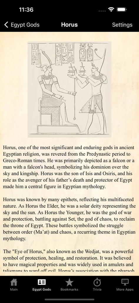 Egyptian Gods Pocket Reference - Reference App | MWM
