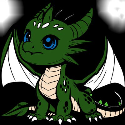 fierce baby night dragon