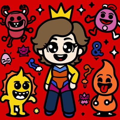 simple characters that kids will like🥳🤩😮😮😮😲🥴