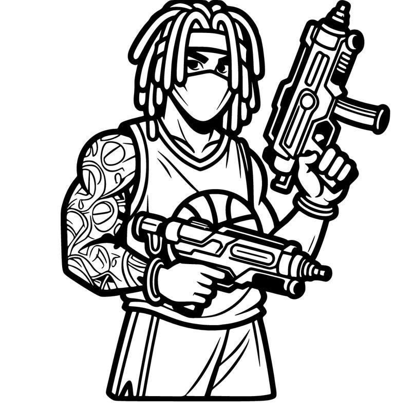 ja morant with dreads and guns