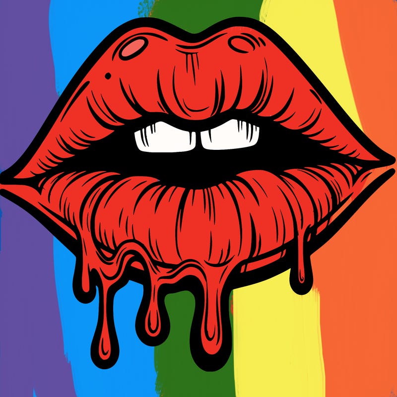 lips that look realistic and drip