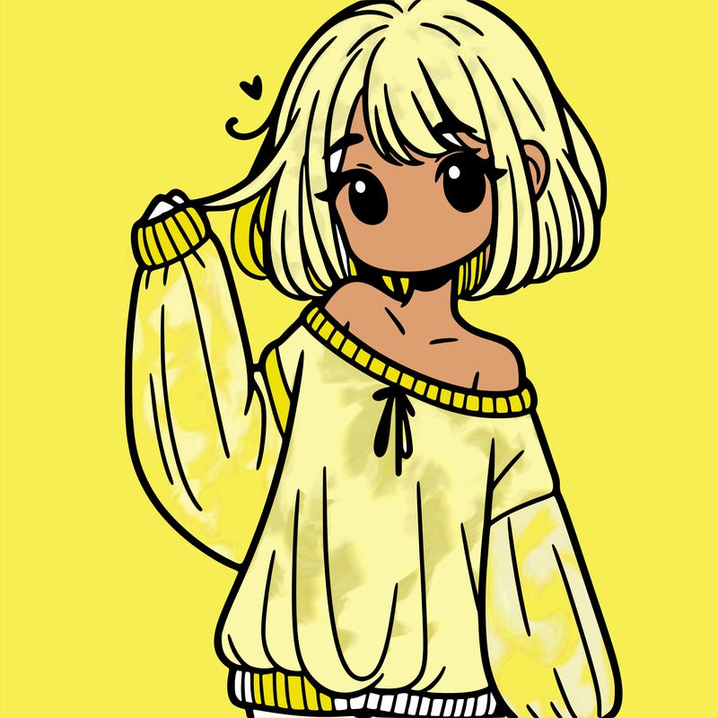 girl in baggy sweater hanging off her shoulder