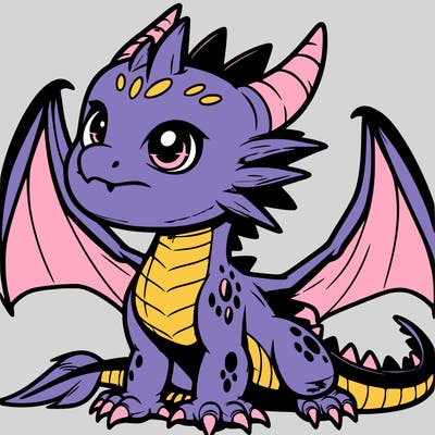 fierce baby night dragon