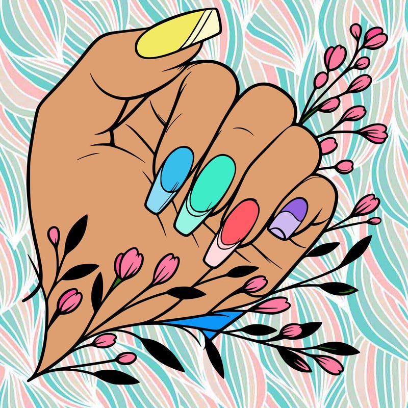 nails with french tip