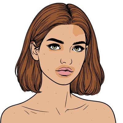 realistic portrait of woman