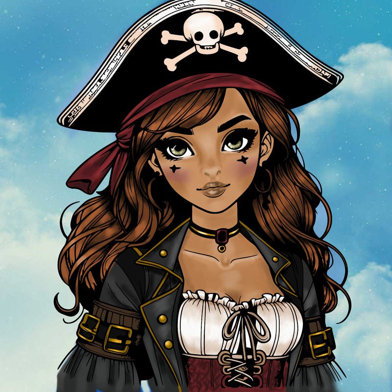realistic pirate girl