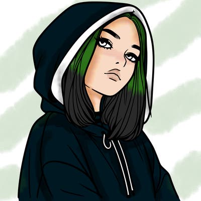 a realistic girl in a hoodie