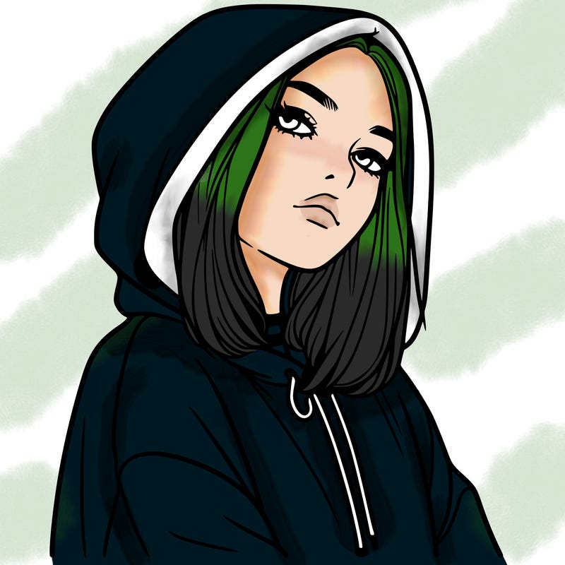 a realistic girl in a hoodie