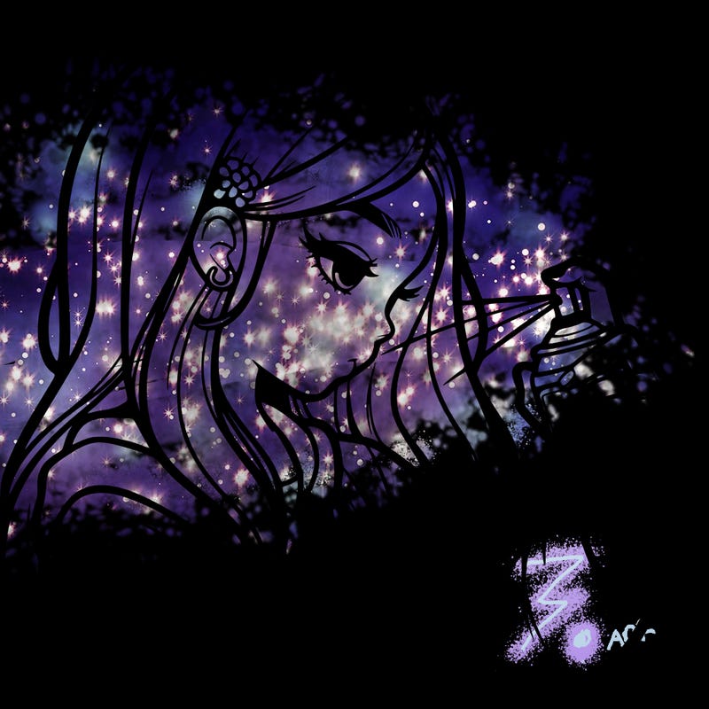 a realistic girl spray painting