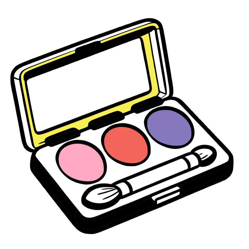 blank blush pallet