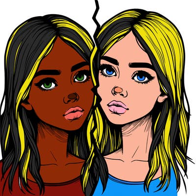 realistic girl split