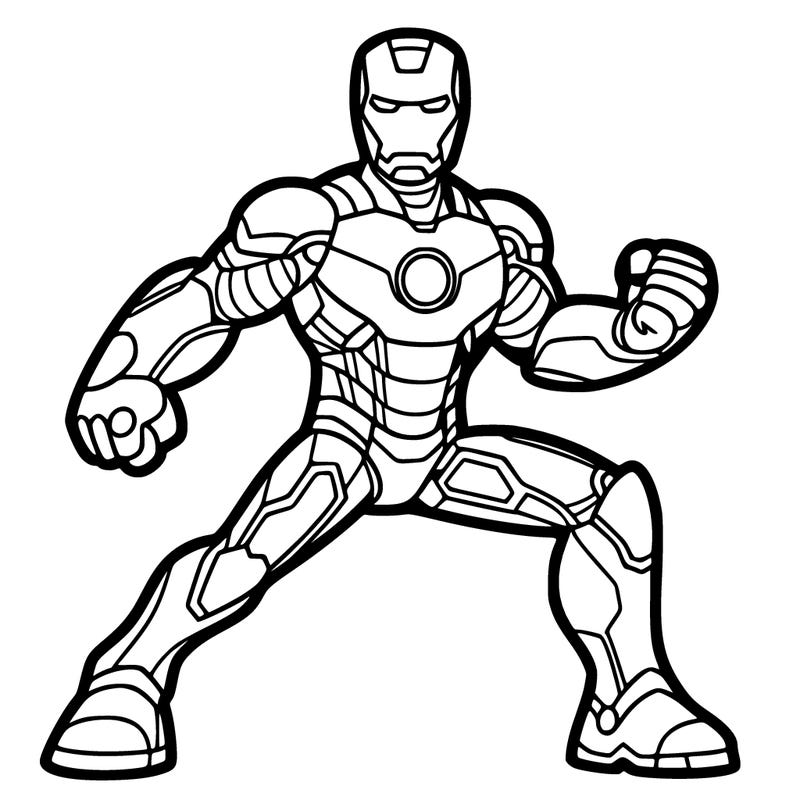 superhero with the suit of iron