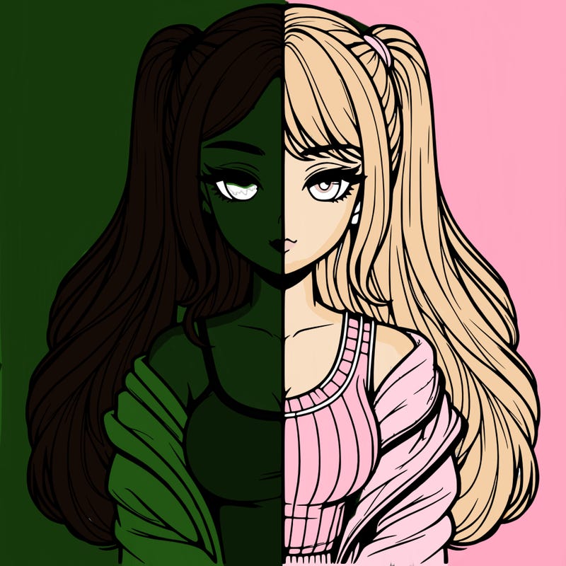 realistic girl split