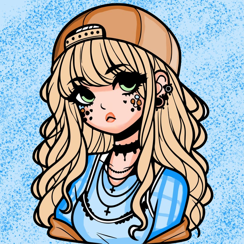 scene girl aesthetic