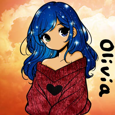 shy pretty girl wearing a sweater that is falling off one shoulder portrait