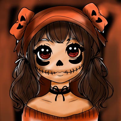 realistic girl halloween