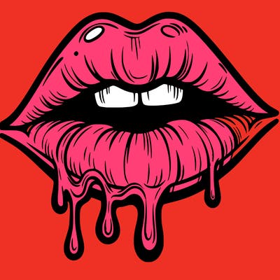lips that look realistic and drip