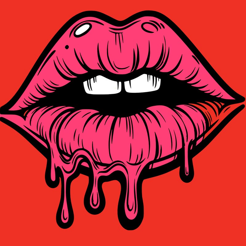 lips that look realistic and drip