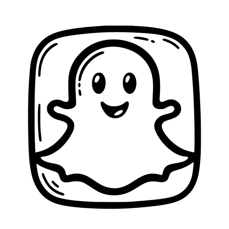 the original snap chat logo