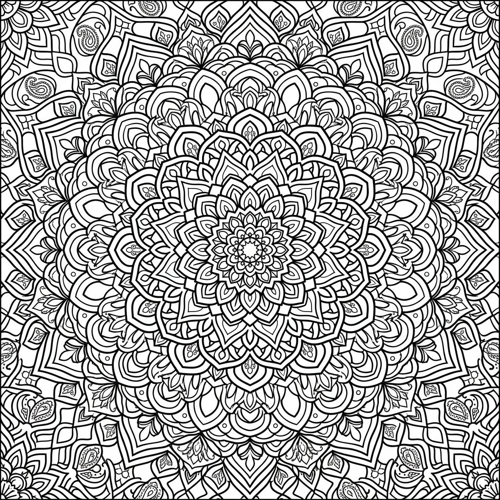 Faint Rainbows Mandala Coloring Page - Free Printable Fun — Color Pop