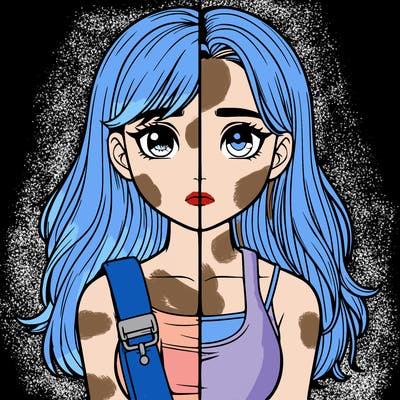 realistic girl split