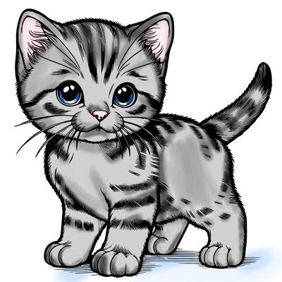 realistic kitten