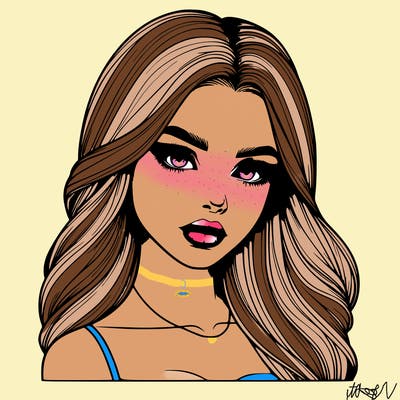 realistic girl.