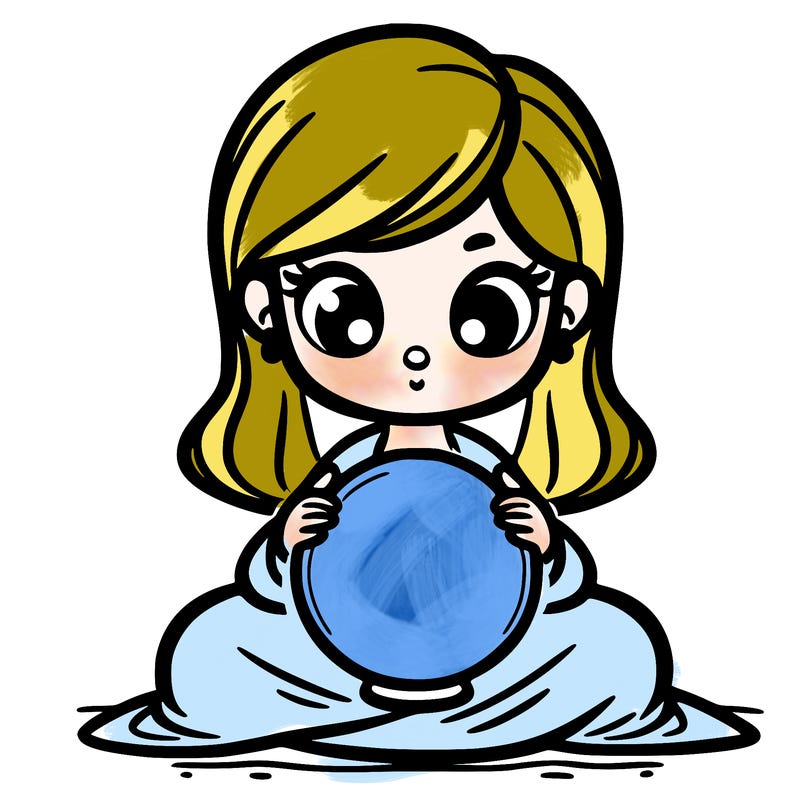 girl with a glowing orb