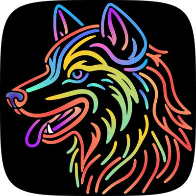 neon wolf
