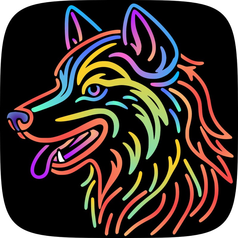 neon wolf