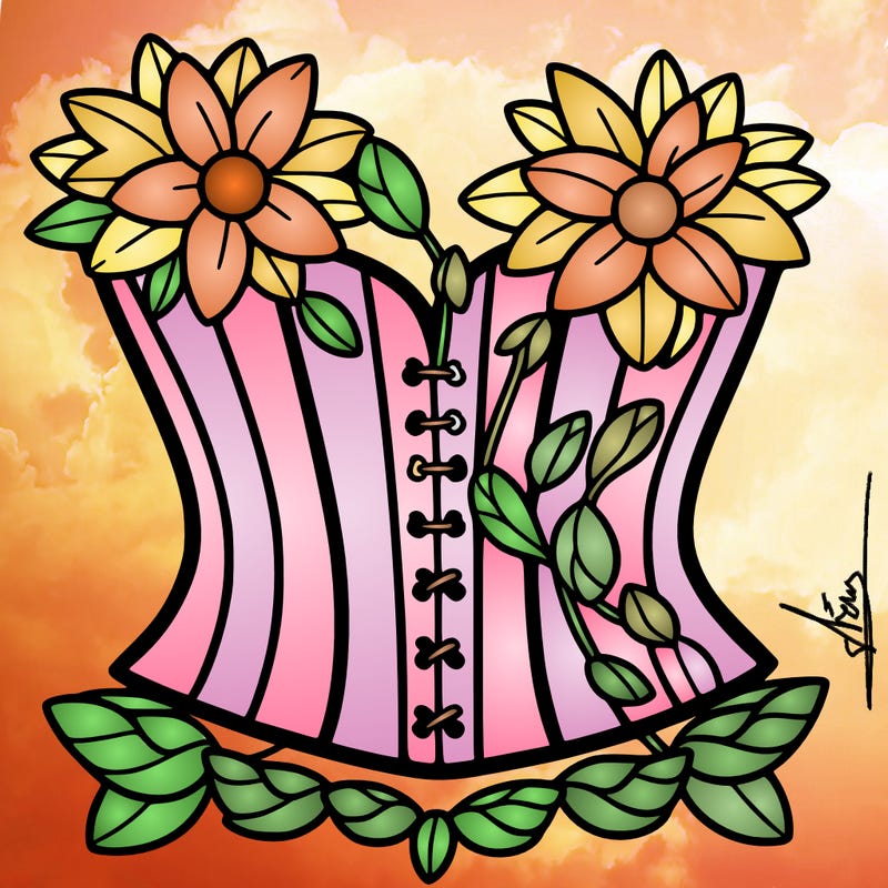 flower corset
