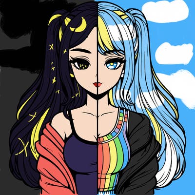 realistic girl split