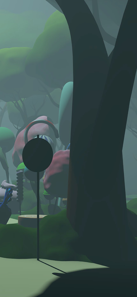 다채로운 스타일의 나무와 신비로운 안개로 가득한 환상적인 사탕 숲