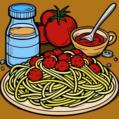 spaghetti and meat sauce