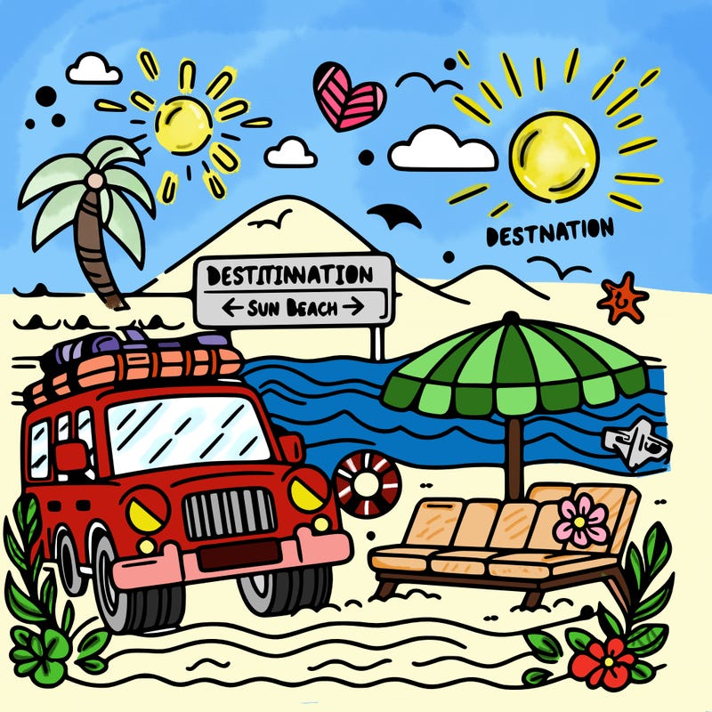 destination: sun, beach and unforgettable memories