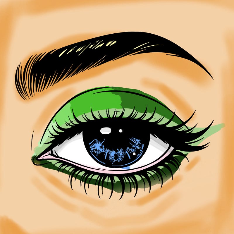 eye closed realistic