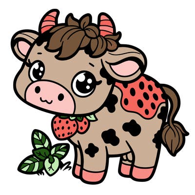 strawberry cow