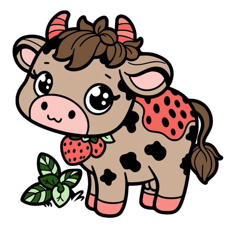 strawberry cow