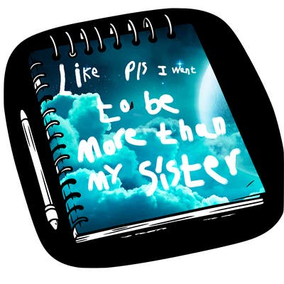 a blank sketch pad