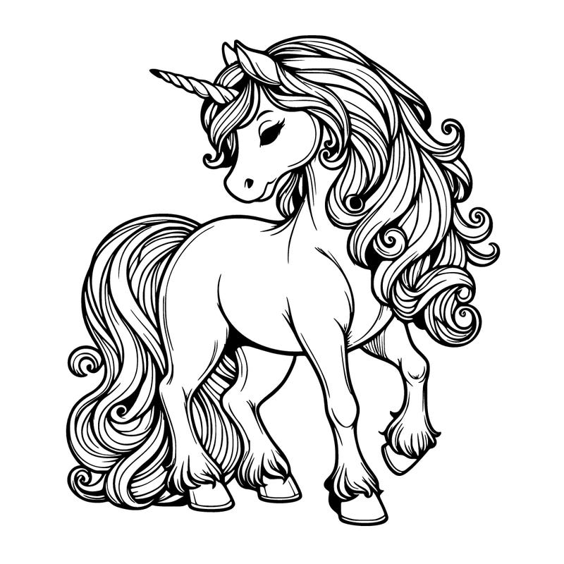 beautiful realistic unicorn