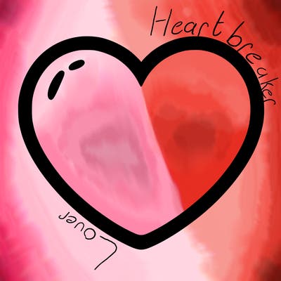 a blank heart