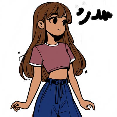 girl in a cute crop top