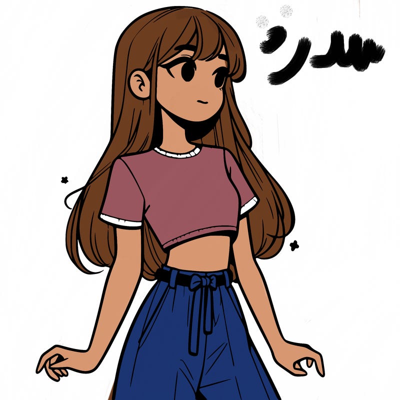 girl in a cute crop top