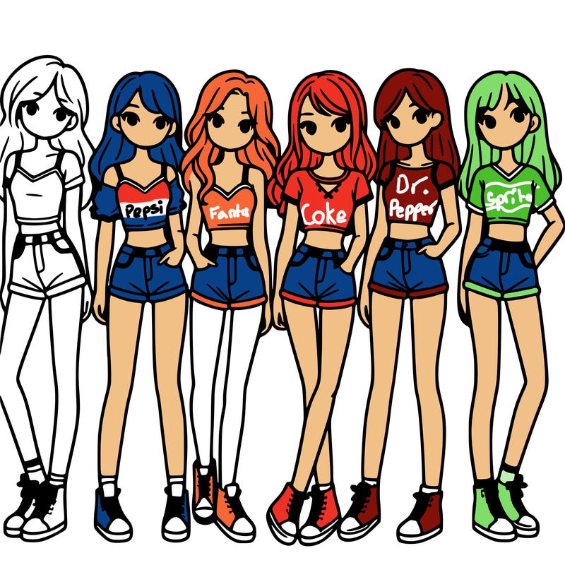 a group of girls wearing crop tops and shorts