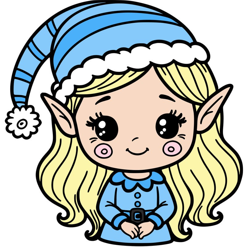 christmas elf girl