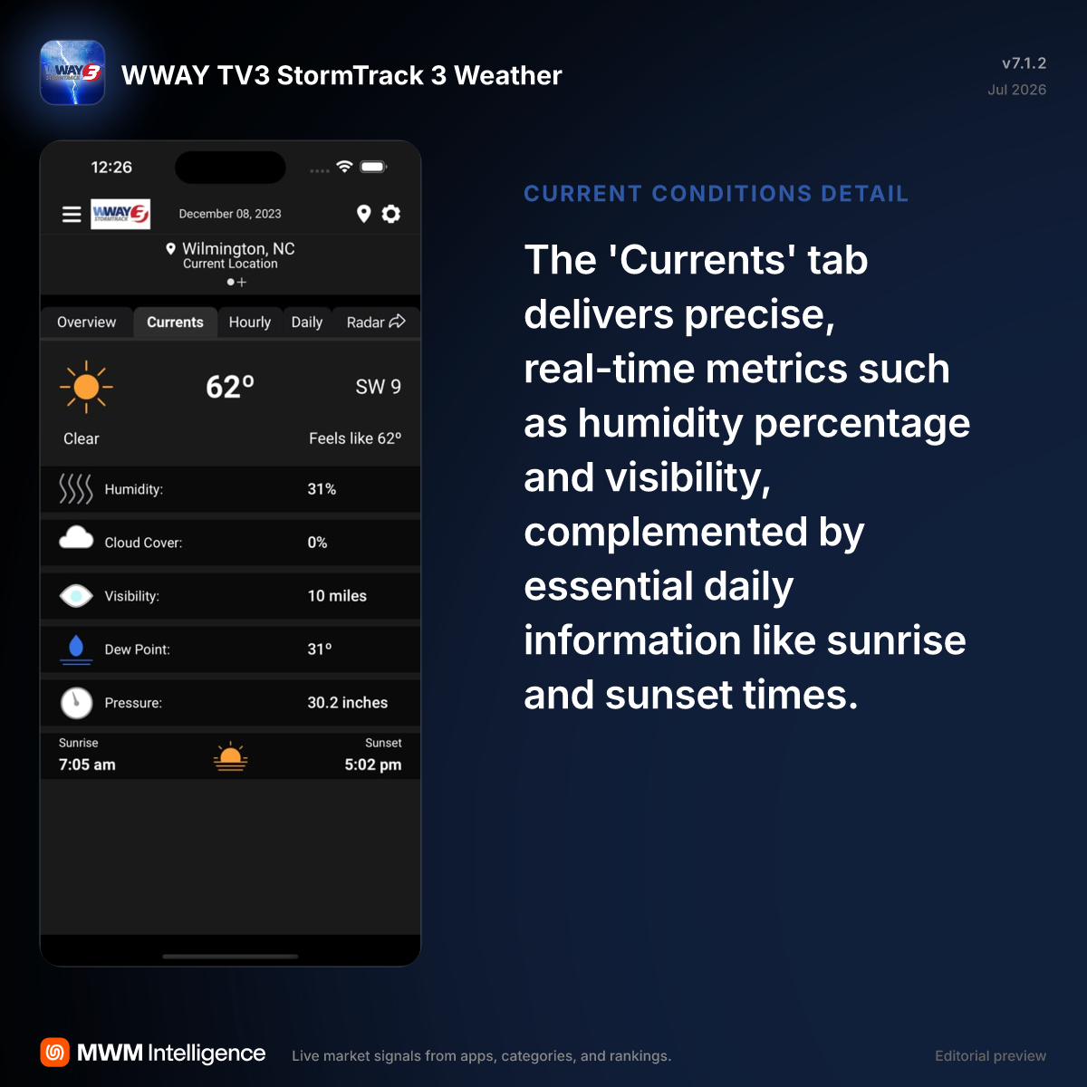 WWAY TV3 StormTrack 3 Weather - Weather App | MWM