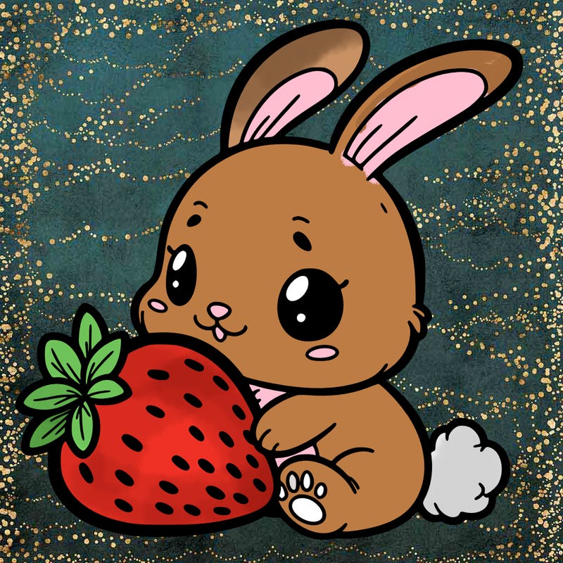 baby bunny strawberry