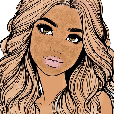 beautiful realistic girl