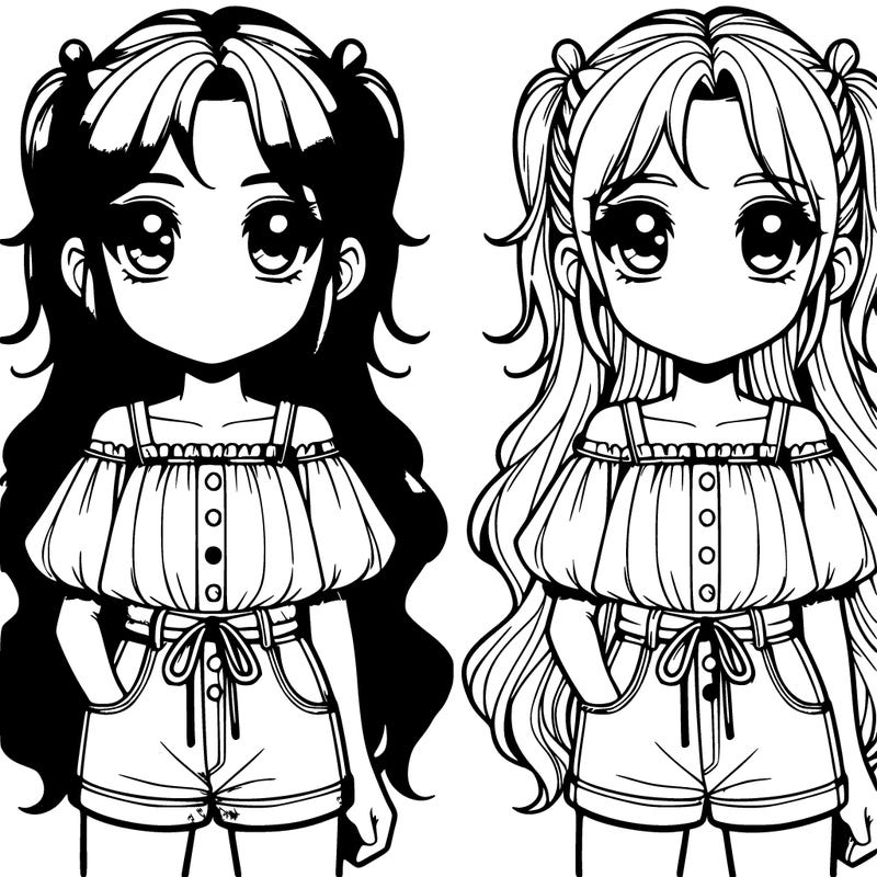 realistic twin girls